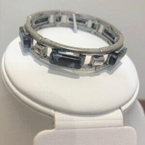 Boho Faux Stone Geometric Design Stretchy Bracelet Pre-Owned.